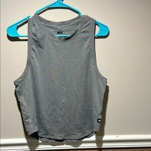 REI Women's Muscle Tee in Heather Gray